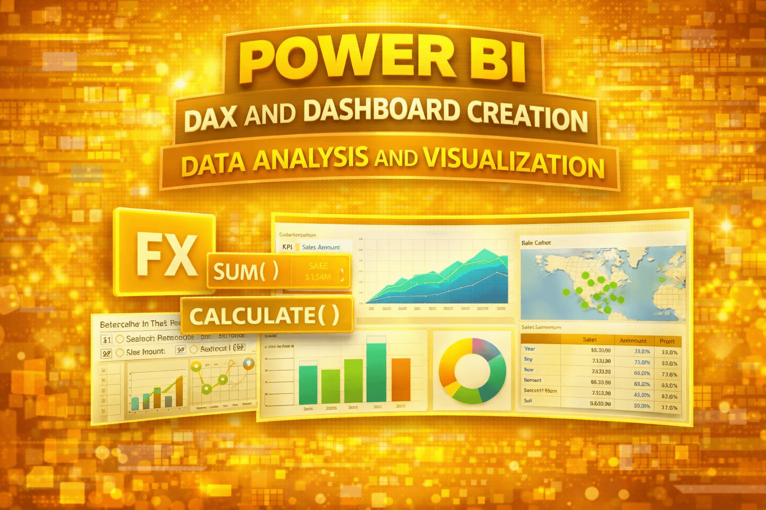 Power BI DAX and Dashboard Creation: Data Analysis and Visualization