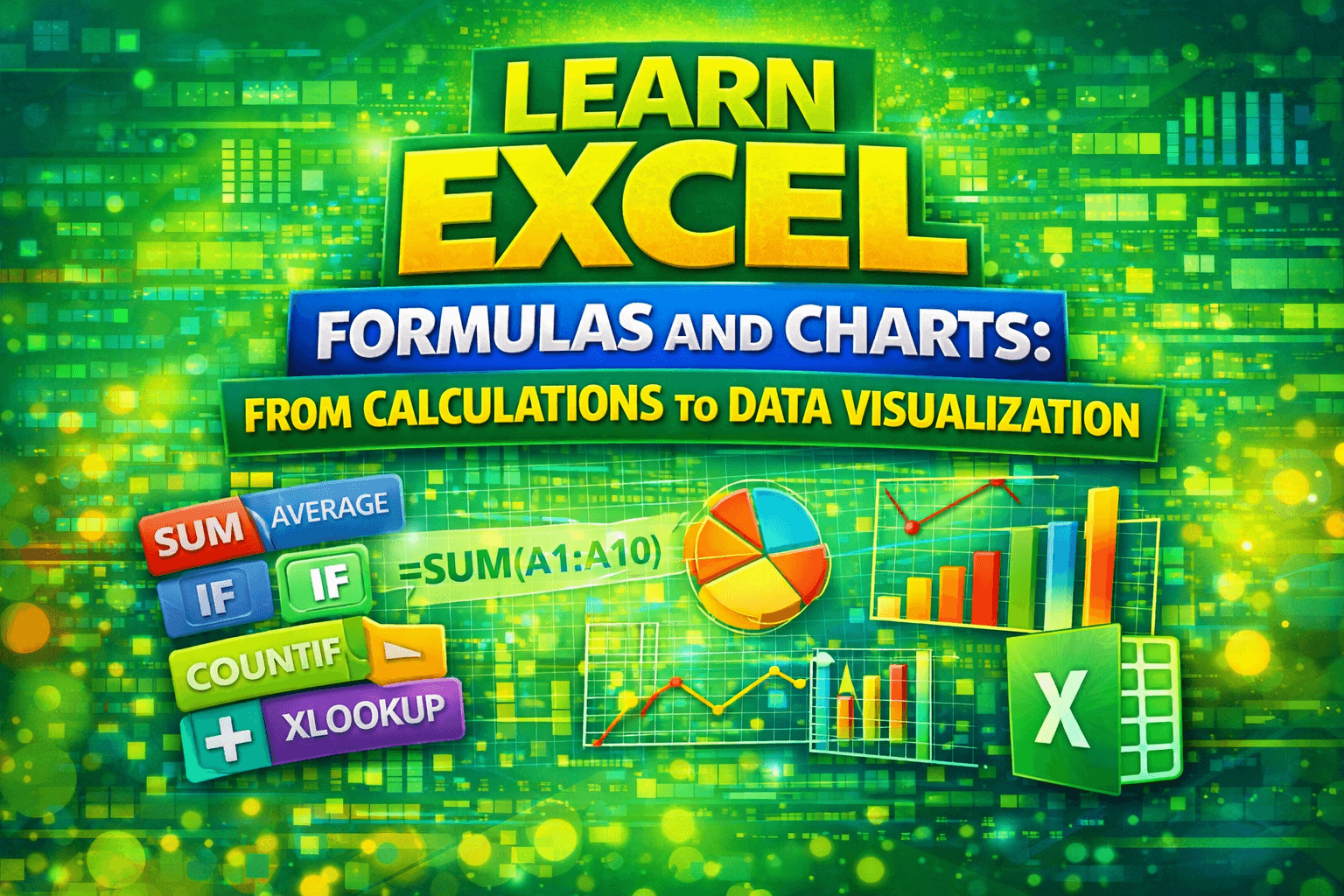 Learn Excel Formulas and Charts: From Calculations to Data Visualization
